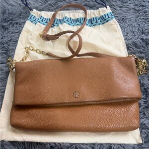 ⭐️Tory Burch Ivy Foldover Leather Crossbody Bag